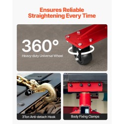 Korin oikaisulaite 6T vetovoima hydraulinen jalkapumppu kääntyvä pylväs 16 oikaisutyökalua