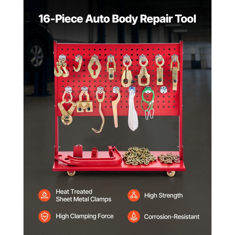 Korikorin oikaisulaite 6T vetojärjestelmä 3T ilmatyynynostin 6000PSI hydraulipumppu 16 oikaisutyökalua