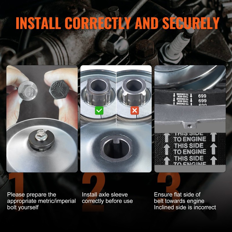 Vetokytkinsarja teräs- ja seosrakenteinen 2–8 hv moottoreille epäkeskoinen rakenne leveä kumihihna