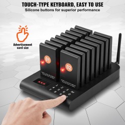 Langaton jonotusjärjestelmä ravintoloihin ja ruokarekkoihin 500 m kantama 16 hakulaitetta