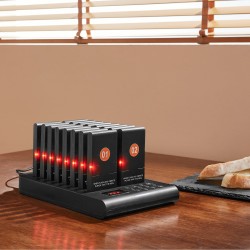 Langaton jonotusjärjestelmä ravintoloihin ja ruokarekkoihin 500 m kantama 16 hakulaitetta