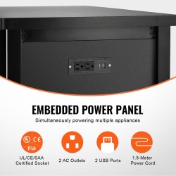 Akvaarionjalusta MDF-levy ja teräsrunko 75 gallonan akvaariolle 284 kg kantavuus