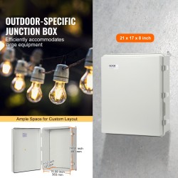 Sähkökotelo ABS 530x430x200 mm IP67 saranoitu kansi ruostumaton salpa