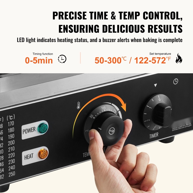 Donitsikone ruostumatonta terästä 12 donitsia 1550 wattia kaksoispuoleinen lämmitys tarttumaton pinta