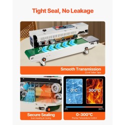 Nauhatiivistin hiiliteräsrungolla 6–12 mm tiivistys digitaalinen lämpötilansäätö ilmapuhallustoiminto