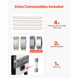 Nauhatiivistin hiiliteräsrungolla 6–12 mm tiivistys digitaalinen lämpötilansäätö ilmapuhallustoiminto