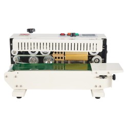 Pussinsuljin kuljetinhihnalla saumaleveys 6 12 mm digitaalinen lämpösäätö 0 02 0 8 mm muovipusseille