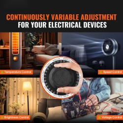 Säädettävä jännitemuunnin 1000VA 0–300V lähtöjännite tulojännite 230V 3,3A LCD-näyttö metallikotelo