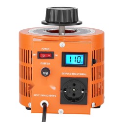 Säädettävä jännitemuunnin 1000VA 0–300V lähtöjännite tulojännite 230V 3,3A LCD-näyttö metallikotelo