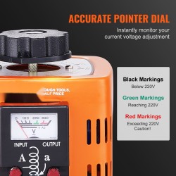 Jännitemuuntaja 500VA säädettävä 0–300V ulostulo 1,7A metallikotelo kuparikäämit CE-sertifioitu