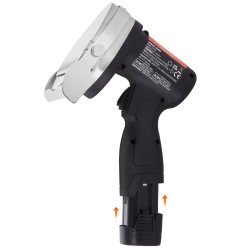 Sähköinen shawarma veitsi 80W johdoton 2 ruostumatonta terää 100mm paksuudensäätö 0 8mm