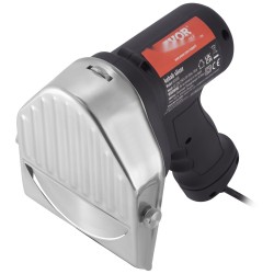 Sähkökäyttöinen kebabveitsi 80W 100 mm kaksi ruostumatonta terää säädettävä 0–8 mm