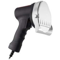 Sähkökäyttöinen kebableikkuri 80 watin 100 millimetrin terä kaksi terää säädettävä paksuus