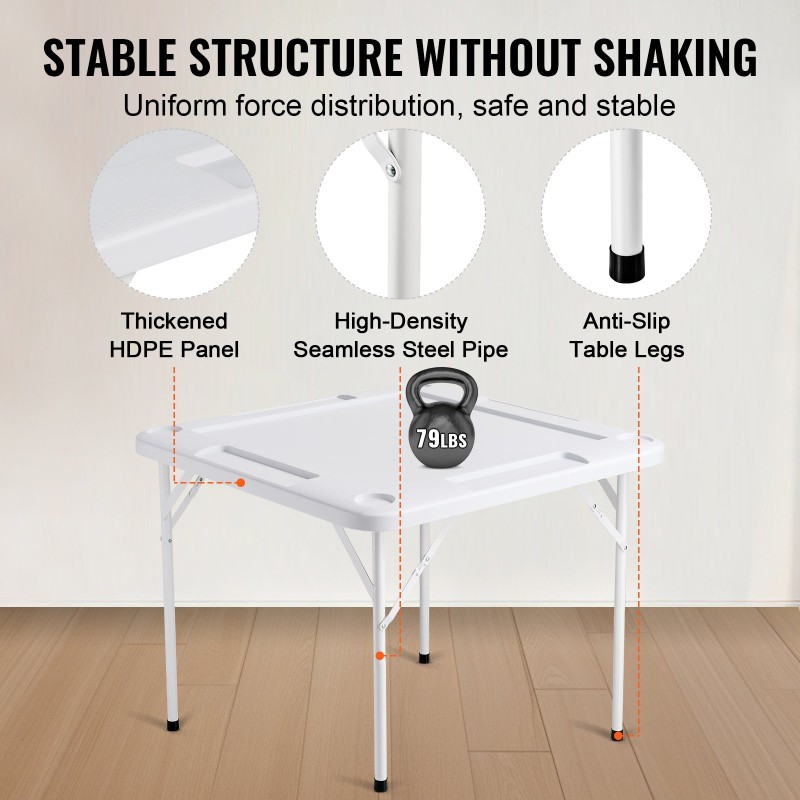 Taitettava neljän pelaajan pelipöytä vihreällä HDPE-paneelilla teräsrungolla 4 mukitelinettä