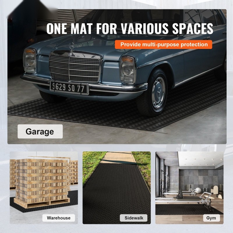 Timanttikuvioitu SBR-kumimatto kolme millimetriä kolmekymmentäkaksi neliöjalkaa autotalliin
