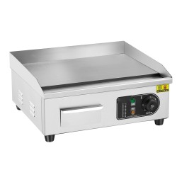 Sähköinen tasogrilli A3-teräslevy 10 mm ruostumaton teräsrunko 2800 W 50–300 °C