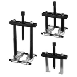 14 osainen laakerinulosvetosarja lämpökäsitelty 45 teräs 5t vetokyky jakajaleuat 5 1cm ja 7 6cm