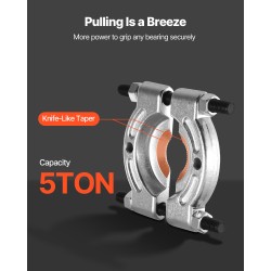 Laakerinvetosarja 14-osainen karkaistu teräs 50 mm ja 70 mm leuat 5 tonnia