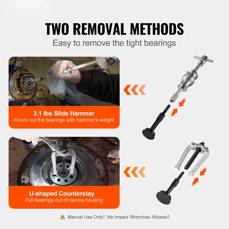 Laakerin irrotussarja karkaistu teräs sokkolaakereille 6–59 mm 10 holkkia 16 osaa