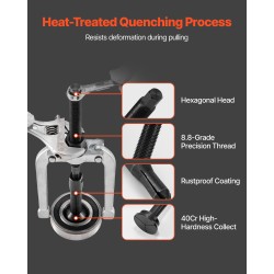 16-osainen sisälaakerien ulosvetosarja karkaistu Cr40-teräs holkit 6–59 mm