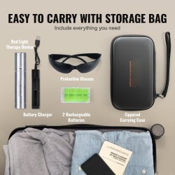 Käsikäyttöinen punavalolaite nivelille ja lihaksille 3 aallonpituutta 630 660 850