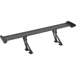 Takaspoileri GT-tyylinen yksitasoinen alumiiniseos 6063 110 cm mattamusta säädettävä