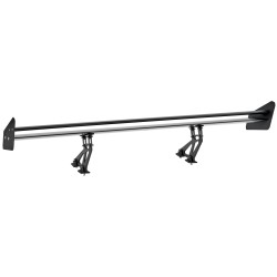 Takasiipi alumiiniseosta 135 cm mattamusta säädettävä kaksitasoinen sedan ja coup