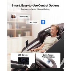 Hierontatuoli 4D SL-kisko nollapainovoima 36 ilmatyynyä tekoäly-ääniohjaus lämmitys