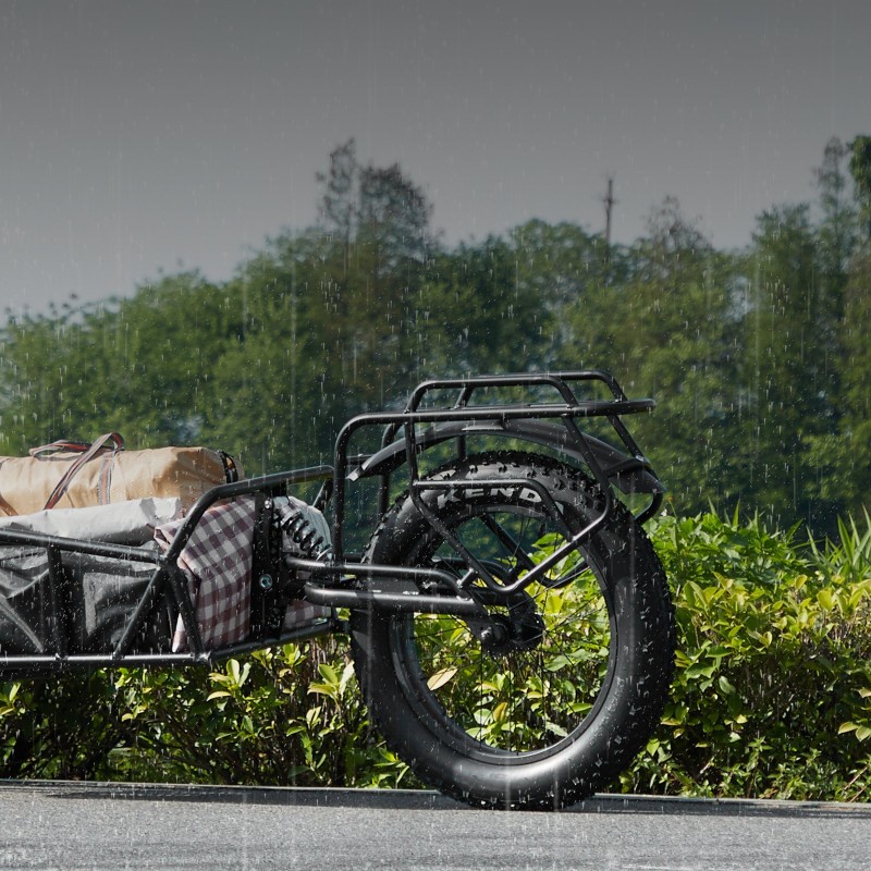 Polkupyörän tavaraperäkärry hiiliteräsrunko 32-kilogramman kantavuus 20-tuumaiset pyörät