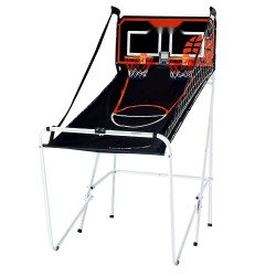 Taitettava sisäkoripallopeli 2 pelaajalle rautaputkirunko 8 pelitilaa 4 palloa pumppu