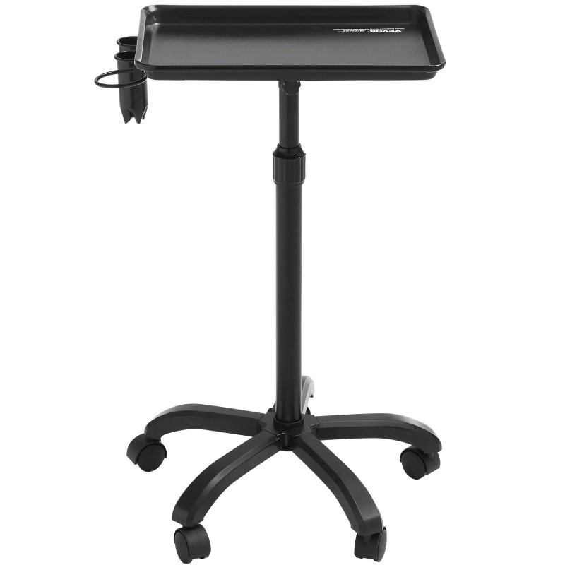 Rullaava salonkitarjovaunu kylmävalssattu teräs musta korkeussäädettävä 30–43 tuumaa 5 pyörää 2 lukittavaa