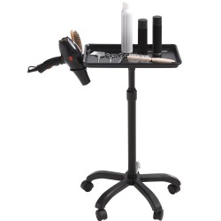 Rullaava salonkitarjovaunu kylmävalssattu teräs musta korkeussäädettävä 30–43 tuumaa 5 pyörää 2 lukittavaa