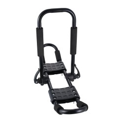 Kajakkiteline kattokaiteille seosterästä ja muovia 2 kpl taittuva kajakeille kanooteille SUP-laudoille