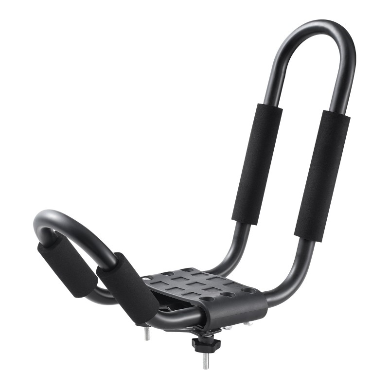 J-muotoinen kajakin kattoteline 2 kpl seosterästä pehmustettu yhdelle kajakille