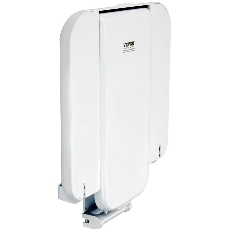 Suihkuistuin ABS-muovinen seinään kiinnitettävä taitettava 200 kg kantavuus