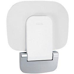 Taittuva seinäkiinnitteinen muovinen suihkuistuin 34,5×32,5 cm 204 kg