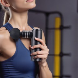 Käsikäyttöinen hierontavasara alumiiniseos 12V 2500mAh akulla 4 nopeustasoa 4 hierontapäätä syväkudoshierontaan