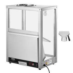 Nacho-sipsien lämpökaappi 80 l ruostumaton teräs karkaistu lasi kuiva kuumailmalämmitys ammattikäyttöön