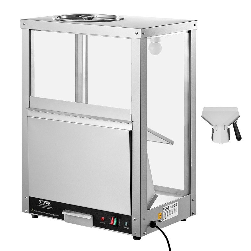 Nacho-sipsien lämpökaappi 80 l ruostumaton teräs karkaistu lasi kuiva kuumailmalämmitys ammattikäyttöön