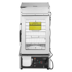 Vitriinilämmitin höyrytettyjen sämpylöiden 5 tasoinen ruostumaton teräs säädettävä 30 110 C LED valaistus