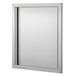 Ulkokeittiön ruostumaton teräs huolto-ovi 457x533 mm upotettu kahva