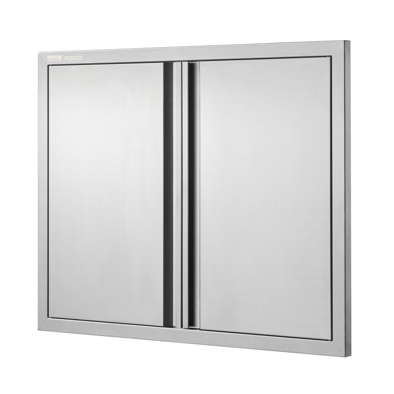 Ulkokeittiön kaksiosainen ruostumaton teräsovi 787x609 mm upotetut vetimet