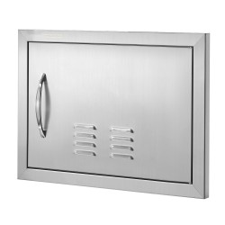 Ulkokeittiön ovi ruostumattomasta teräksestä 508x356 mm upotettava kahvalla