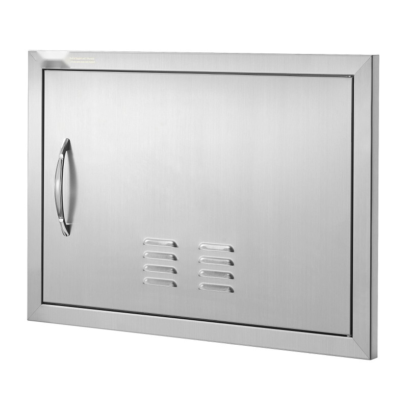 Teräsovi ulkokeittiöön ruostumattomasta teräksestä 610x432 mm yksiosainen saumaton kahvallinen