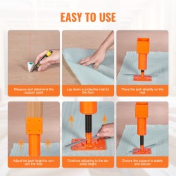 Ruuvitunkkipilari Q235-teräs sopii 101,6×101,6 mm puutolpalle 33,5–47,5 cm