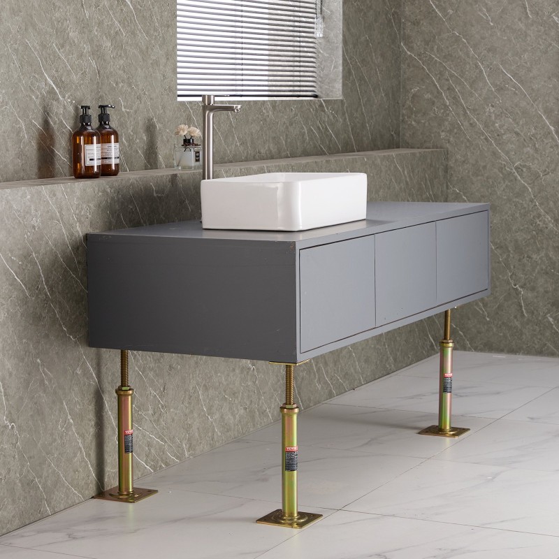 Säädettävä teräslattiatunkki tilapäiseen tukeen 29,5–40,6 senttimetriä neljän kappaleen pakkaus