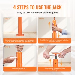 Teräksinen teleskooppinen lattiatunkki korkeus 137–381 cm kantavuus 5080 kg väliaikaiseen tukeen