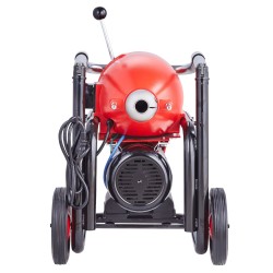 Viemärinpuhdistuskone karkaistu teräskaapeli 120 jalkaa 6/5-tuumainen 1100W 6 leikkuupäätä käsinsyöttö