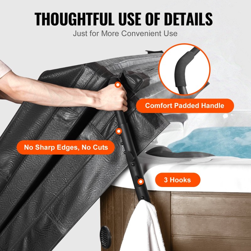 Kannenostin alumiiniseoksesta säädettävä 800–1050 mm korkeus 1450–2350 mm leveys altaan molemmille sivuille