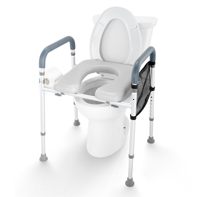 wc-koroke alumiinirunkoinen 7-portainen 490–640 mm 158,7 kg pehmustettu istuin